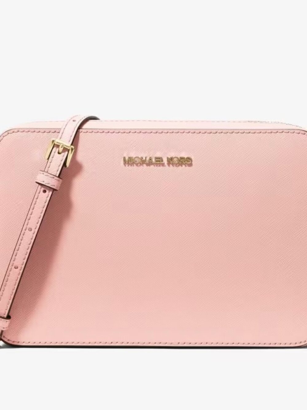 Michael Kors Pink Crossbody Bag with Gold Hardware